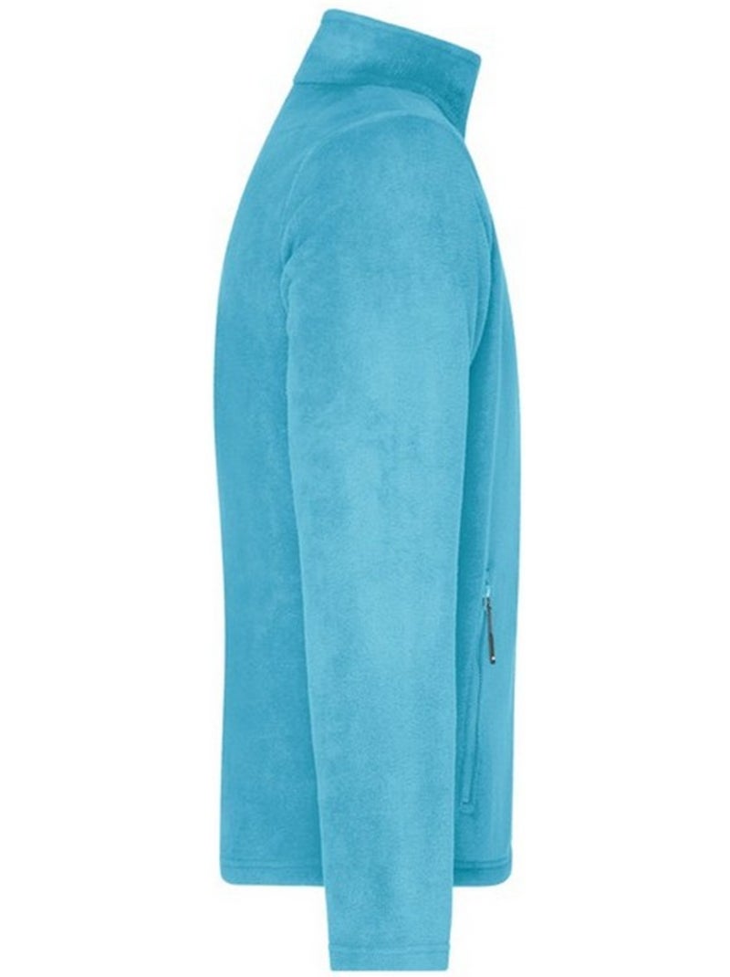 Veste polaire - james and nicholson Bleu marine/Turquoise - Kiabi
