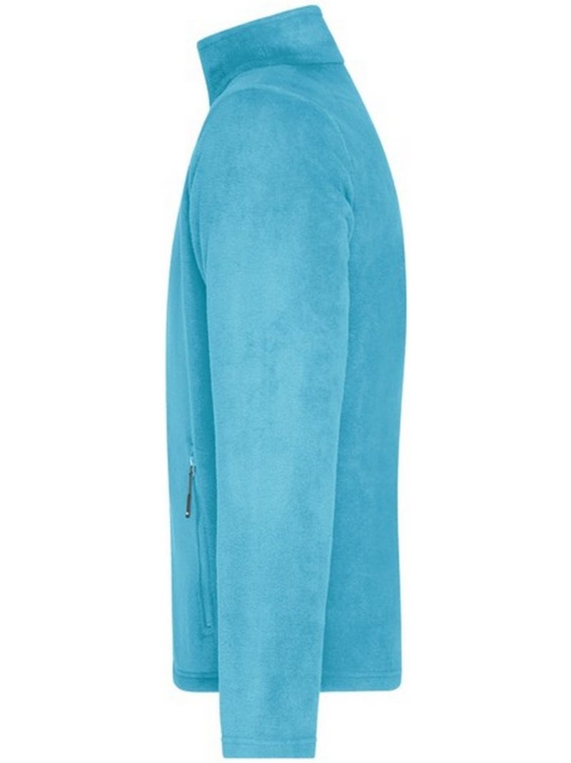 Veste polaire - james and nicholson Bleu marine/Turquoise - Kiabi