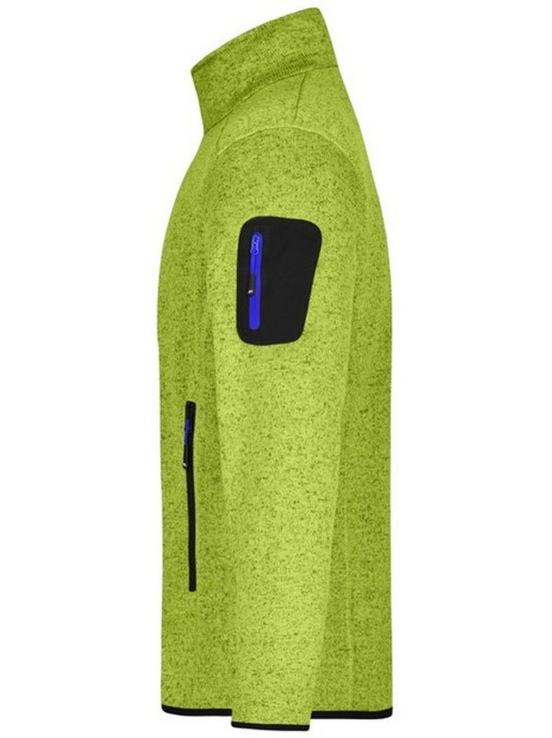 Veste polaire - james and nicholson Bleu Vert - Kiabi