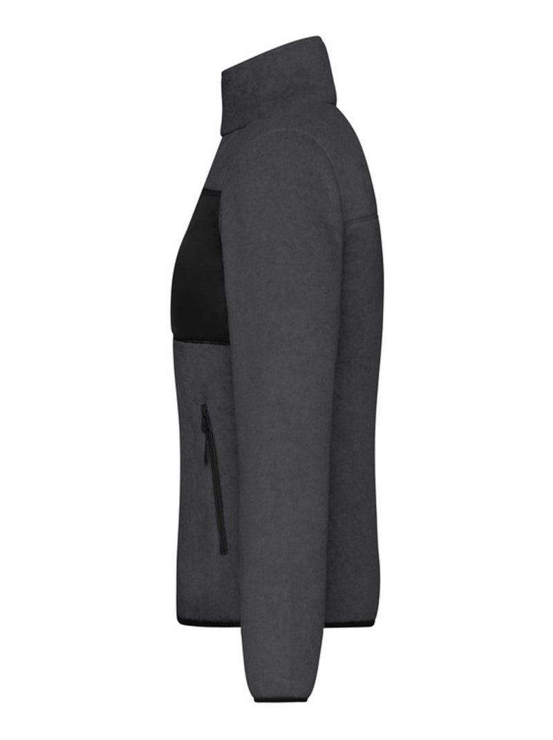 Veste polaire - james and nicholson Gris chiné - Kiabi