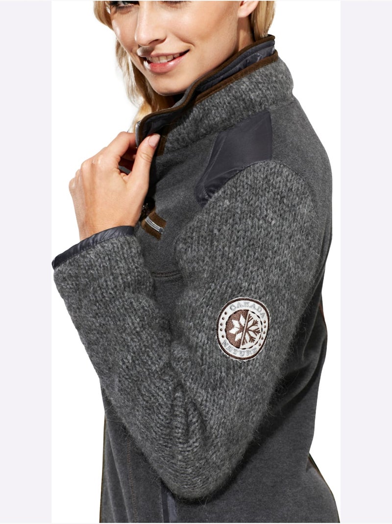 Veste polaire - taille standard - helline Gris - Kiabi