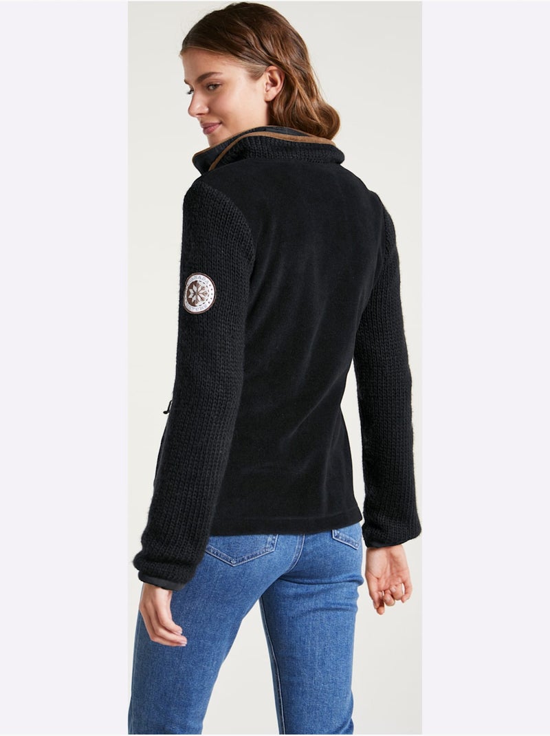 Veste polaire - taille standard - helline Noir - Kiabi