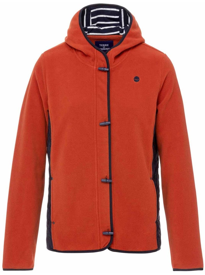 Veste polaire - Terre de Marins Rouge - Kiabi