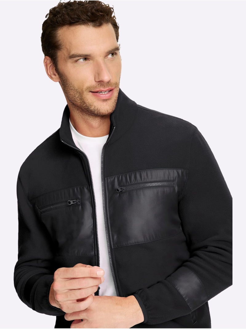Veste Polaire 4 Poches à Glissière - Taille Standard - Witt Noir - Kiabi