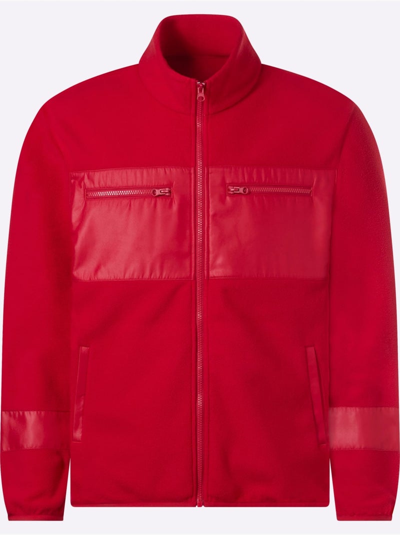Veste Polaire 4 Poches à Glissière - Taille Standard - Witt Rouge - Kiabi