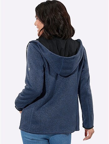 Veste polaire avec capuche amovible et poches à glissière - Taille standard - Witt