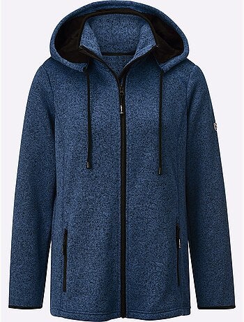 Veste polaire avec capuche amovible et poches à glissière - Taille standard - Witt