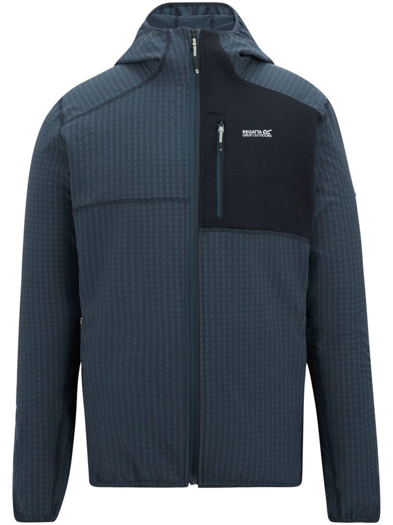 Veste polaire à capuche et poche sur poitrine alven - regatta Bleu Bleu - Kiabi