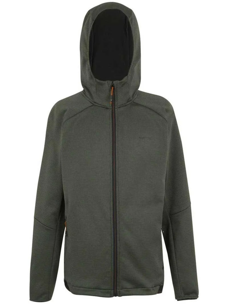 Veste polaire à capuche everet - regatta Noir Kaki - Kiabi