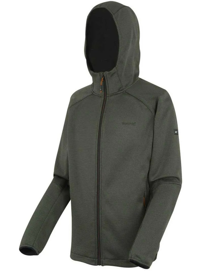 Veste polaire à capuche everet - regatta Noir Kaki - Kiabi