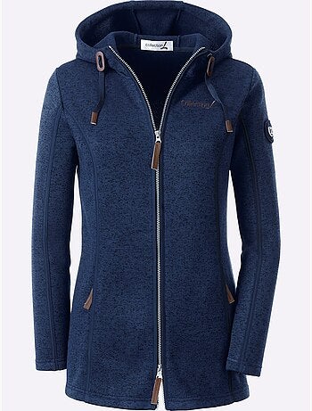 Veste polaire à capuche polaire tricotée à l'intérieur légèrement gratté - taille standard - witt