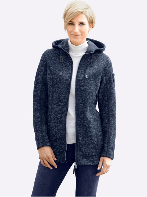 Veste polaire à capuche polaire tricotée à l'intérieur légèrement gratté - taille standard - witt - Kiabi Veste polaire à capuche polaire tricotée à l'intérieur légèrement gratté - taille standard - witt - Kiabi