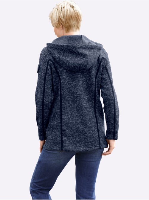Veste polaire à capuche polaire tricotée à l'intérieur légèrement gratté - taille standard - witt - Kiabi Veste polaire à capuche polaire tricotée à l'intérieur légèrement gratté - taille standard - witt - Kiabi