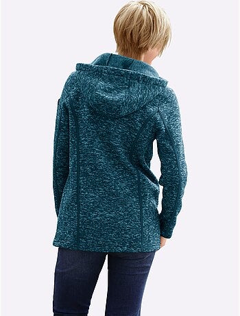 Veste polaire à capuche polaire tricotée à l'intérieur légèrement gratté - taille standard - witt