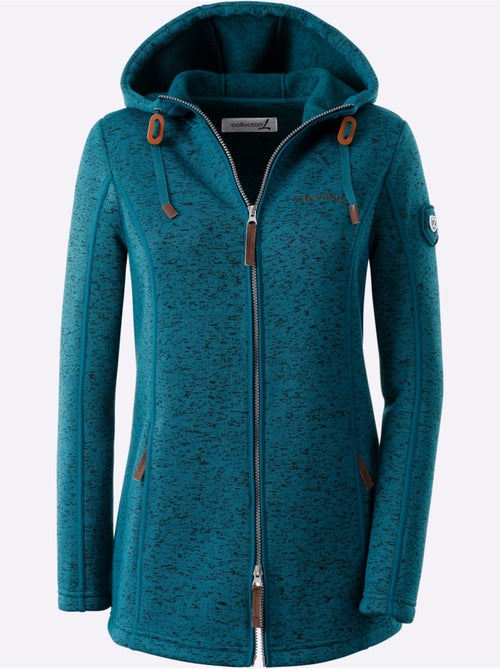 Veste polaire à capuche polaire tricotée à l'intérieur légèrement gratté - taille standard - witt - Kiabi Veste polaire à capuche polaire tricotée à l'intérieur légèrement gratté - taille standard - witt - Kiabi