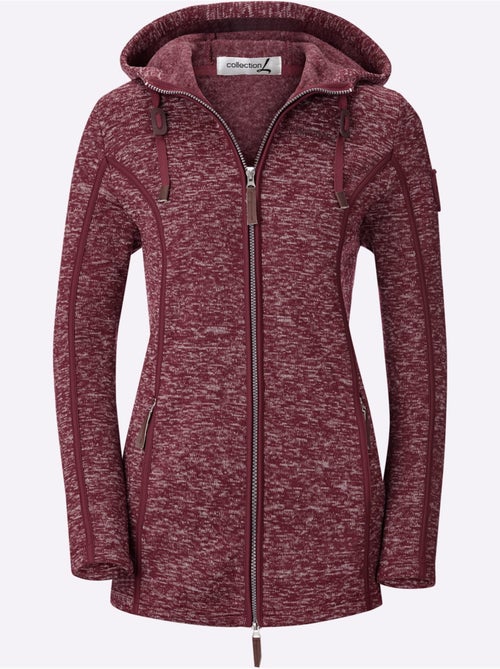 Veste polaire à capuche polaire tricotée à l'intérieur légèrement gratté - taille standard - witt - Kiabi Veste polaire à capuche polaire tricotée à l'intérieur légèrement gratté - taille standard - witt - Kiabi