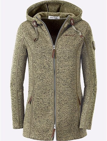 Veste polaire à capuche polaire tricotée à l'intérieur légèrement gratté - taille standard - witt