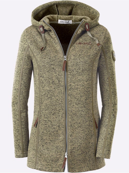Veste polaire à capuche polaire tricotée à l'intérieur légèrement gratté - taille standard - witt - Kiabi Veste polaire à capuche polaire tricotée à l'intérieur légèrement gratté - taille standard - witt - Kiabi