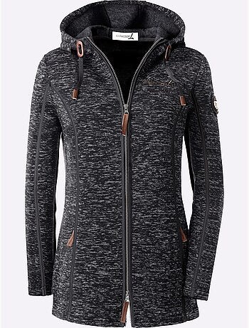 Veste polaire à capuche polaire tricotée à l'intérieur légèrement gratté - taille standard - witt