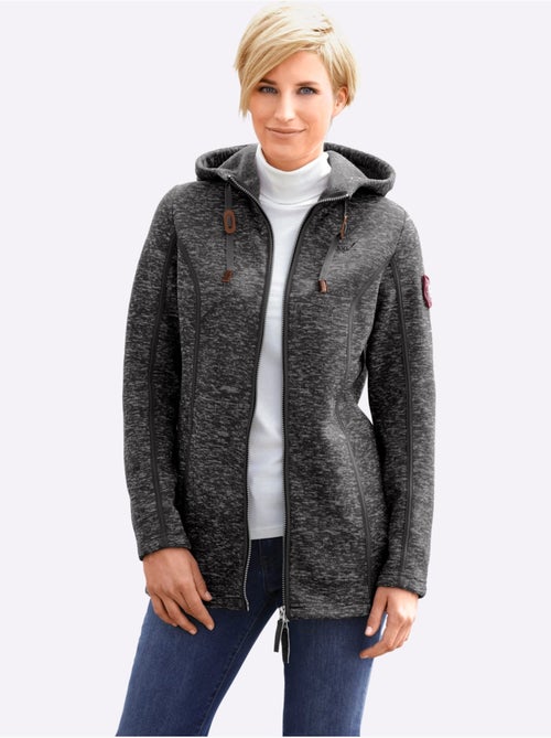 Veste polaire à capuche polaire tricotée à l'intérieur légèrement gratté - taille standard - witt - Kiabi Veste polaire à capuche polaire tricotée à l'intérieur légèrement gratté - taille standard - witt - Kiabi