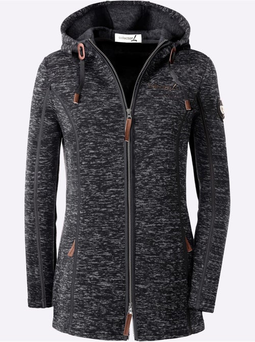 Veste polaire à capuche polaire tricotée à l'intérieur légèrement gratté - taille standard - witt - Kiabi Veste polaire à capuche polaire tricotée à l'intérieur légèrement gratté - taille standard - witt - Kiabi