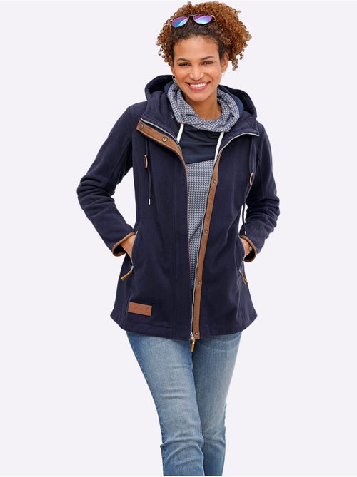 Veste polaire à capuche qualité polaire chaude - taille standard - witt - Kiabi Veste polaire à capuche qualité polaire chaude - taille standard - witt - Kiabi