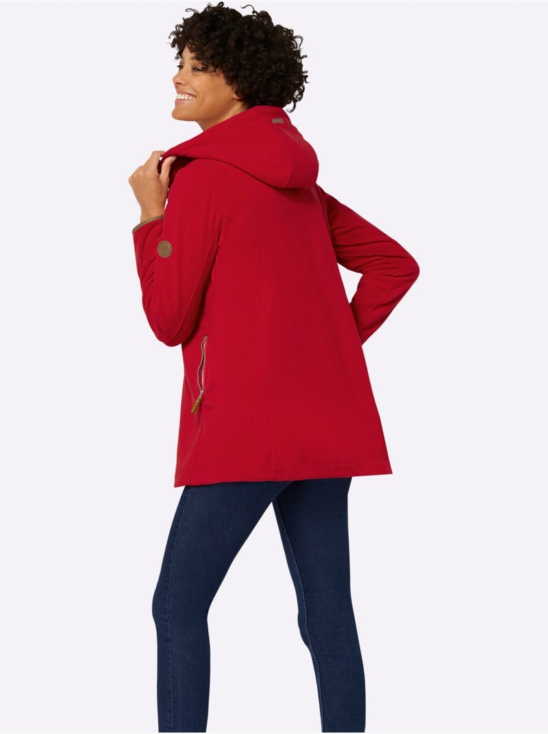 Veste polaire à capuche qualité polaire chaude - taille standard - witt Rouge - Kiabi
