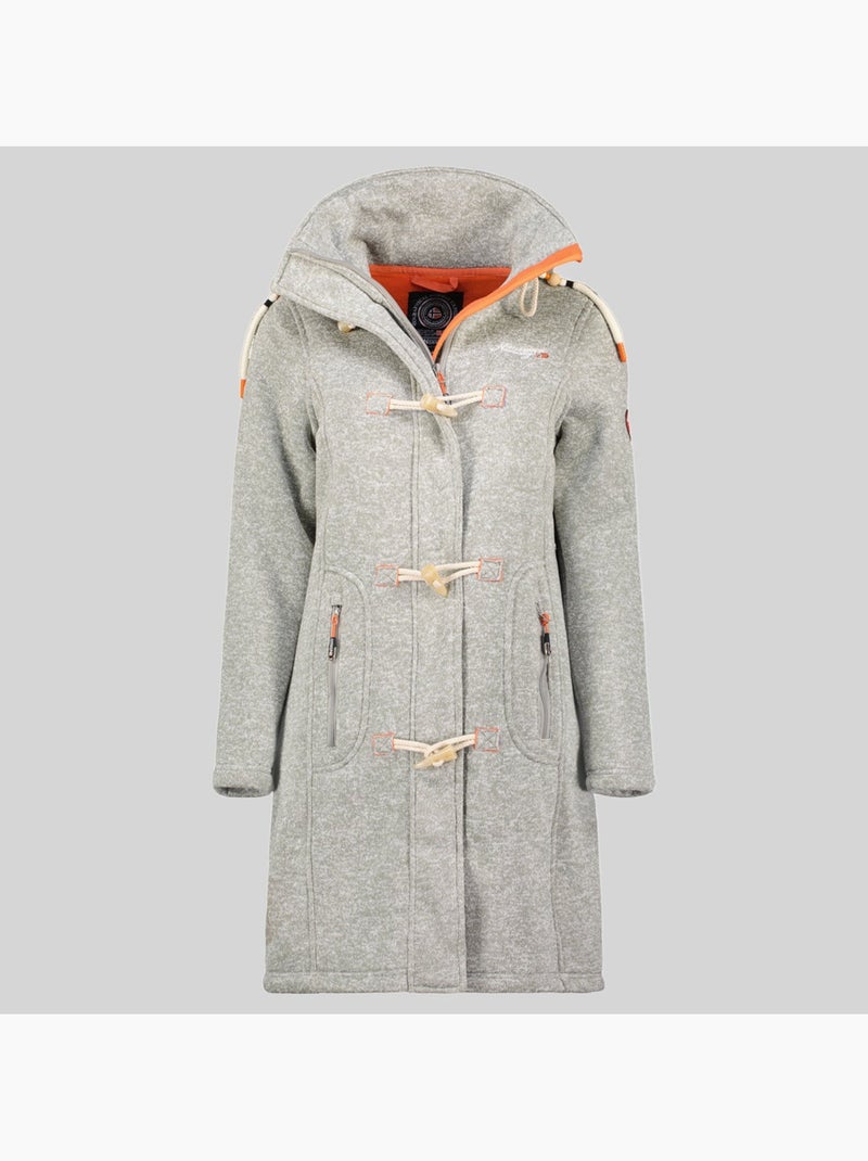 Veste polaire à capuche tantastique – geographical norway Gris clair - Kiabi