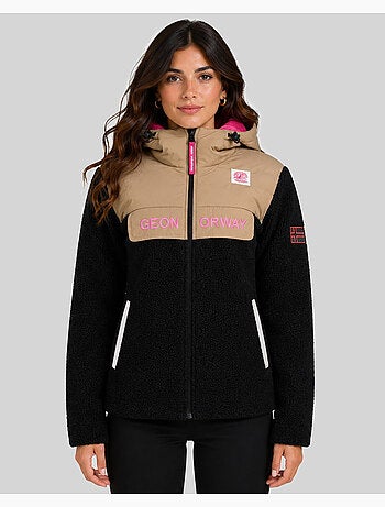 Veste polaire à capuche techic fz – geographical norway