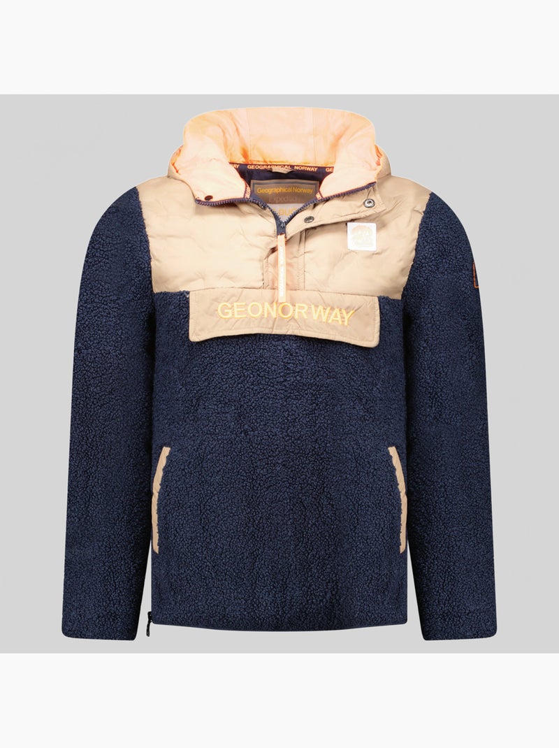 Veste polaire à capuche teclass hz – geographical norway Bleu marine - Kiabi