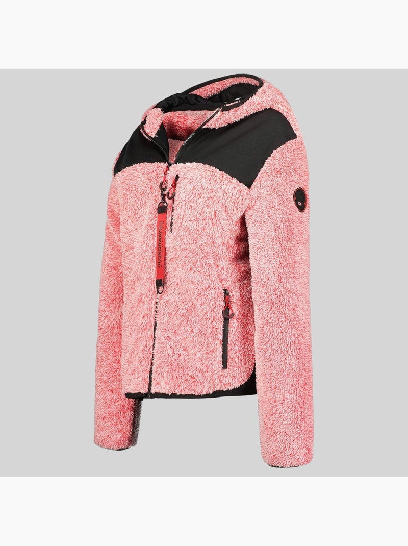 Veste polaire à capuche telodia – geographical norway Rouge - Kiabi