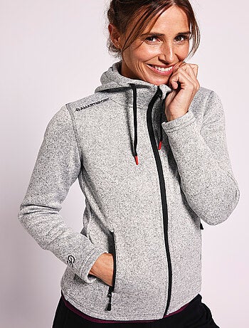 Veste polaire à capuche Thermolactyl femme - DamartSport