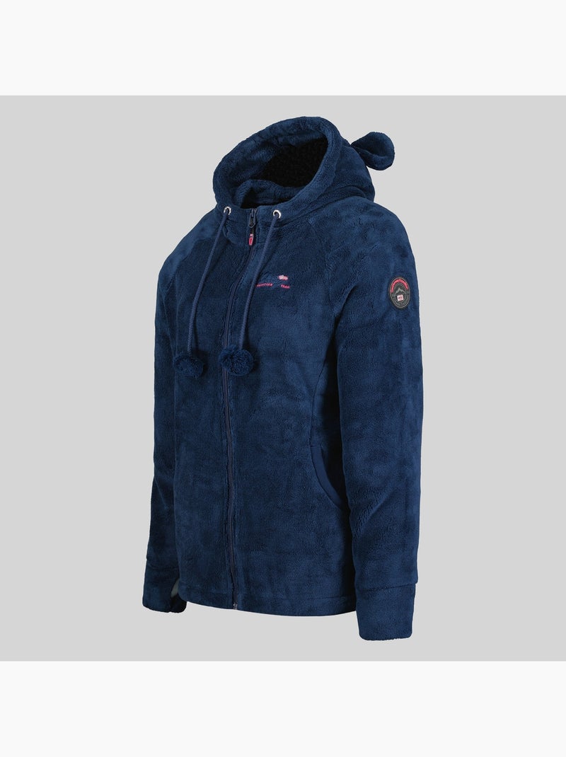 Veste polaire à capuche tilda – geographical norway Bleu marine - Kiabi