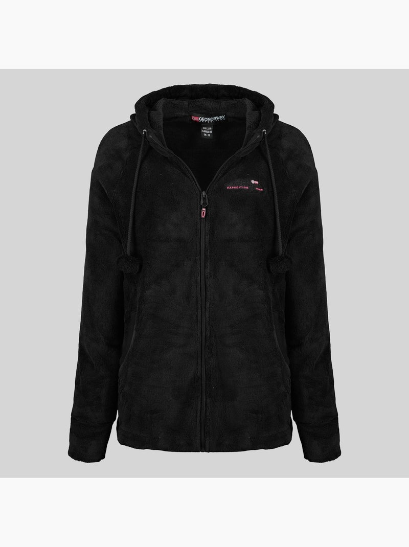 Veste polaire à capuche tilda – geographical norway Noir - Kiabi