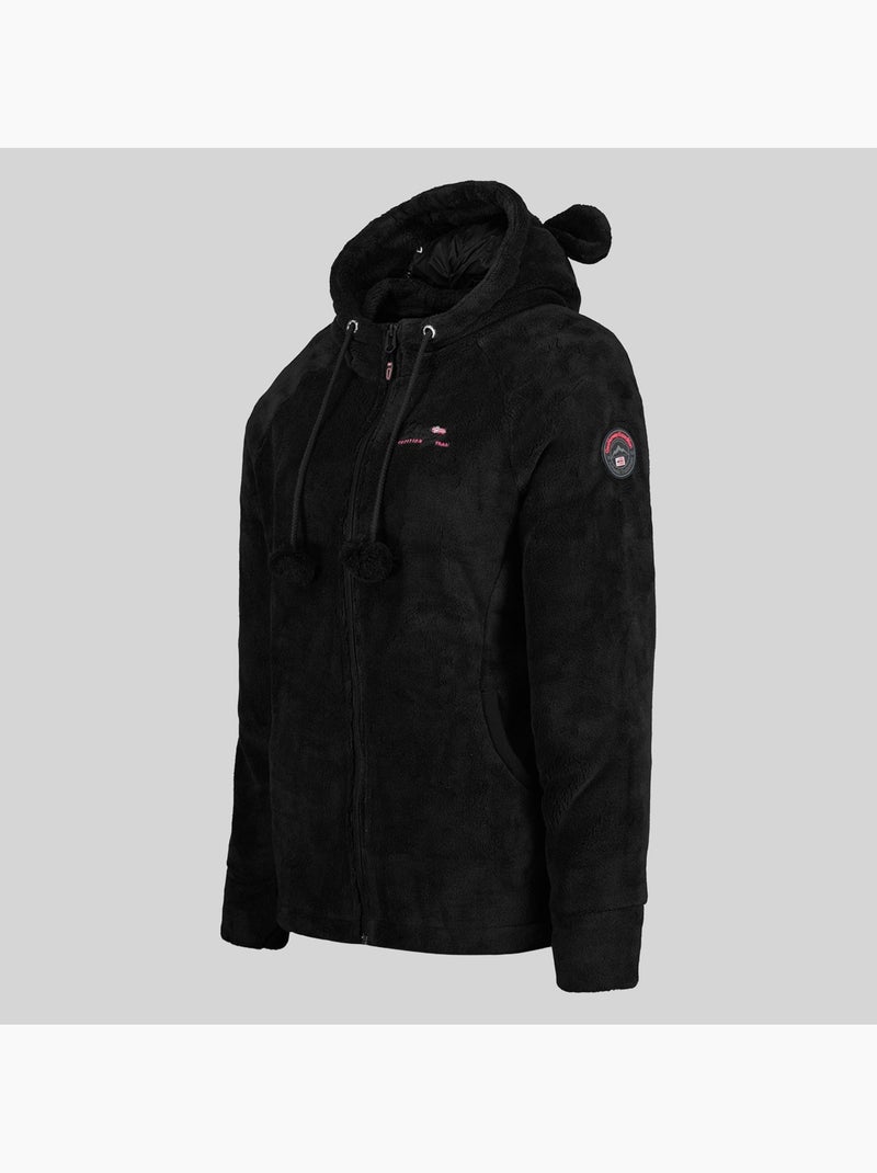 Veste polaire à capuche tilda – geographical norway Noir - Kiabi