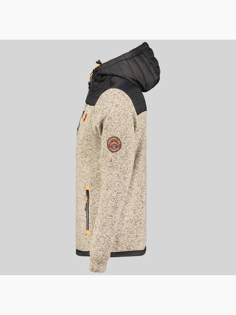 Veste polaire à capuche toledo – geographical norway Gris clair - Kiabi