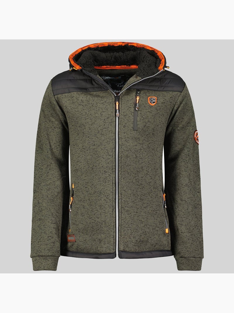 Veste polaire à capuche toledo – geographical norway Gris foncé - Kiabi