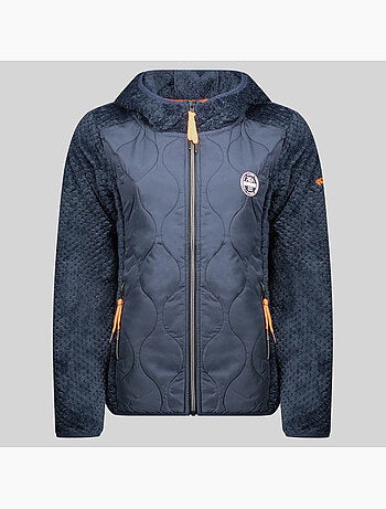 Veste polaire à capuche torsade – geographical norway