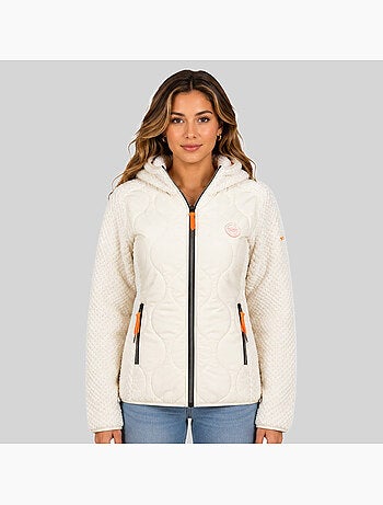 Veste polaire à capuche torsade – geographical norway
