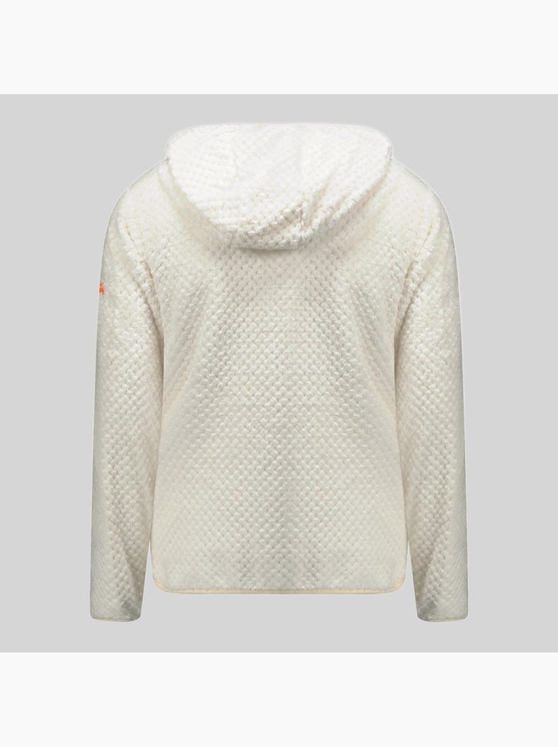 Veste polaire à capuche torsade – geographical norway Crème - Kiabi