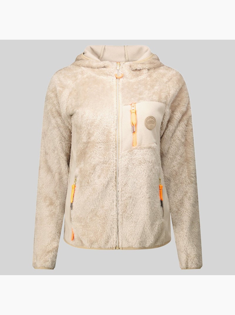 Veste polaire à capuche toscana – geographical norway Beige - Kiabi