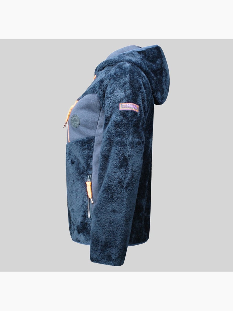 Veste polaire à capuche toscana – geographical norway Bleu marine - Kiabi