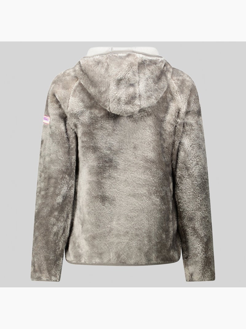 Veste polaire à capuche toscana – geographical norway Gris clair - Kiabi
