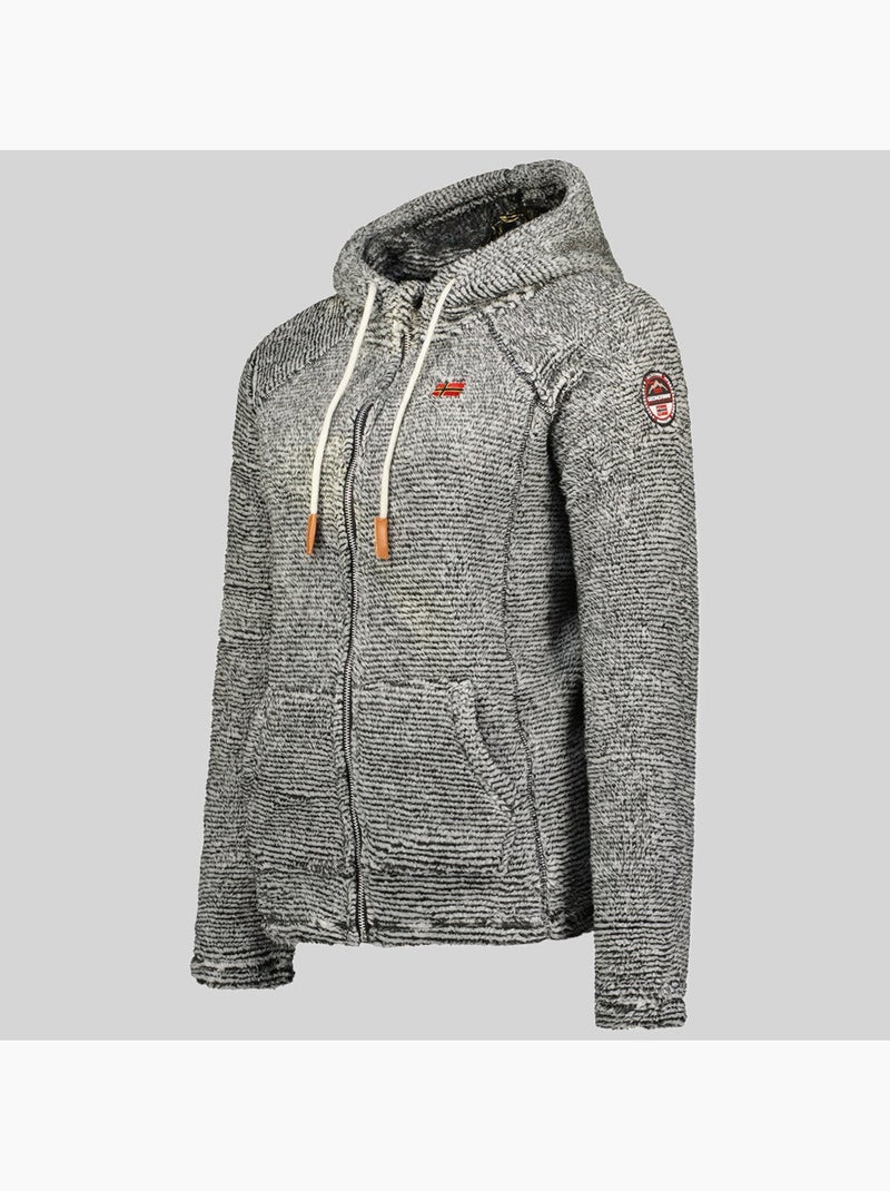 Veste polaire à capuche trigo – geographical norway Gris foncé - Kiabi