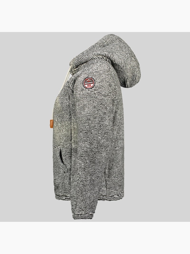 Veste polaire à capuche trigo – geographical norway Gris foncé - Kiabi