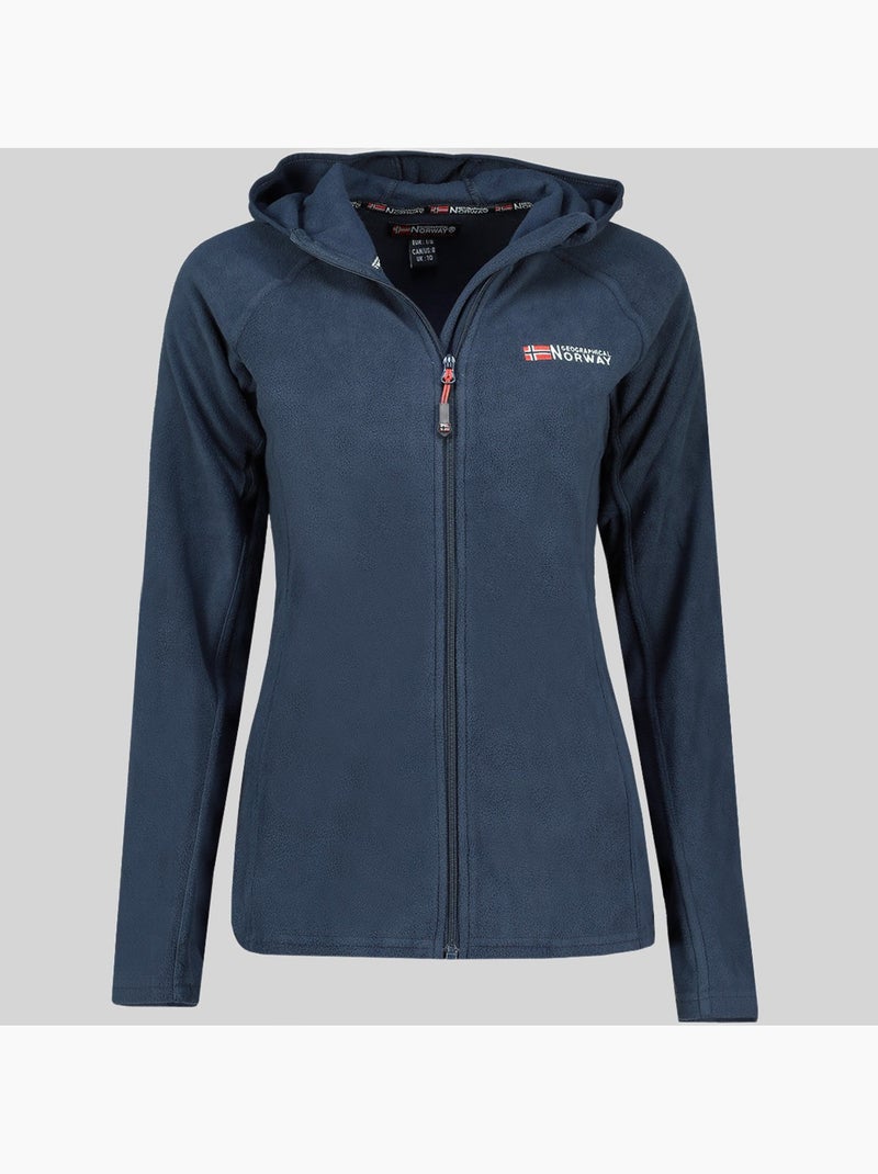 Veste polaire à capuche tugood – geographical norway Bleu marine - Kiabi