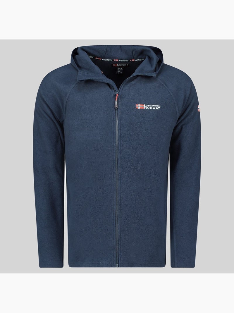 Veste polaire à capuche tugood – geographical norway Bleu marine - Kiabi