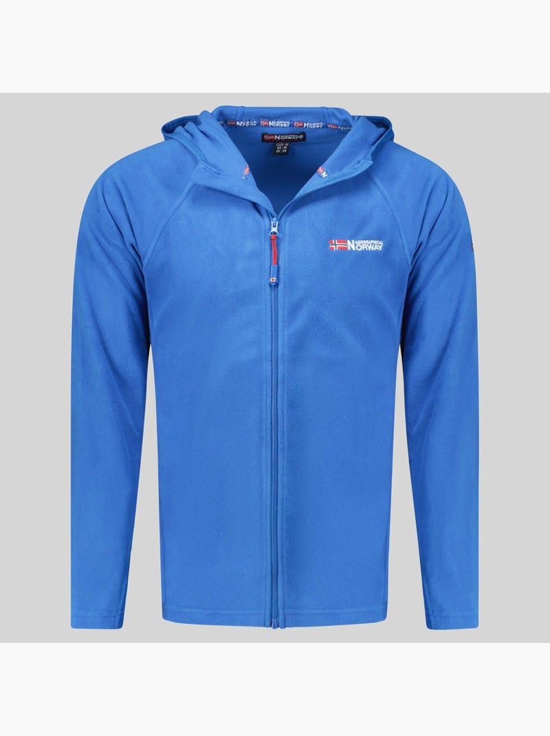 Veste polaire à capuche tugood – geographical norway Bleu roi - Kiabi