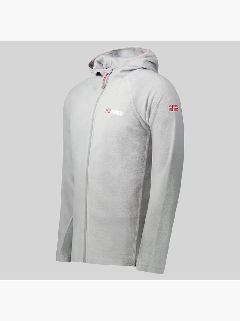 Veste polaire à capuche tugood – geographical norway Gris clair - Kiabi