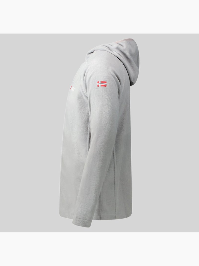Veste polaire à capuche tugood – geographical norway Gris clair - Kiabi